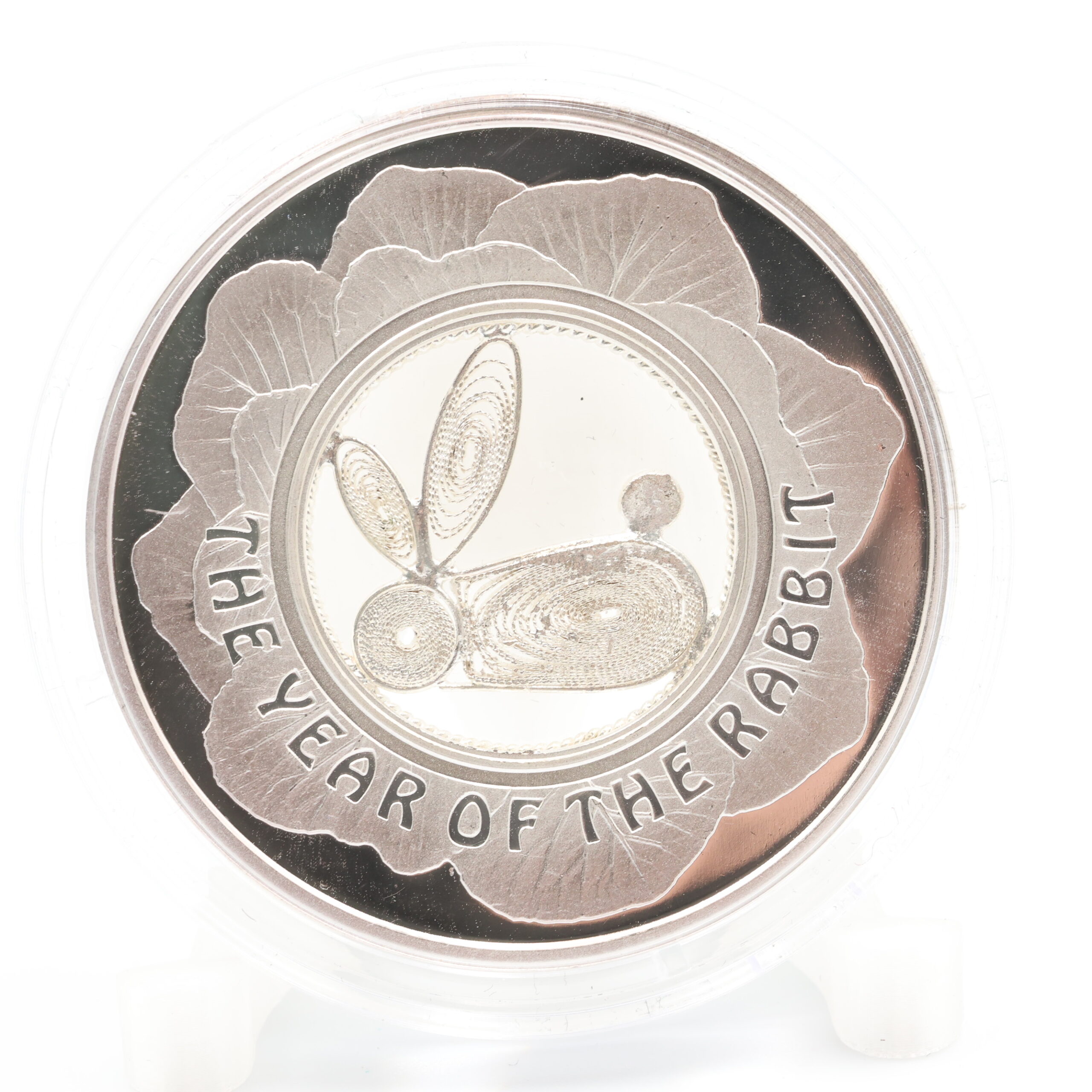 hopearaha "Year of the rabbit" 2011, laatikko, aitoustodistus, 22,1/999 - Image 2